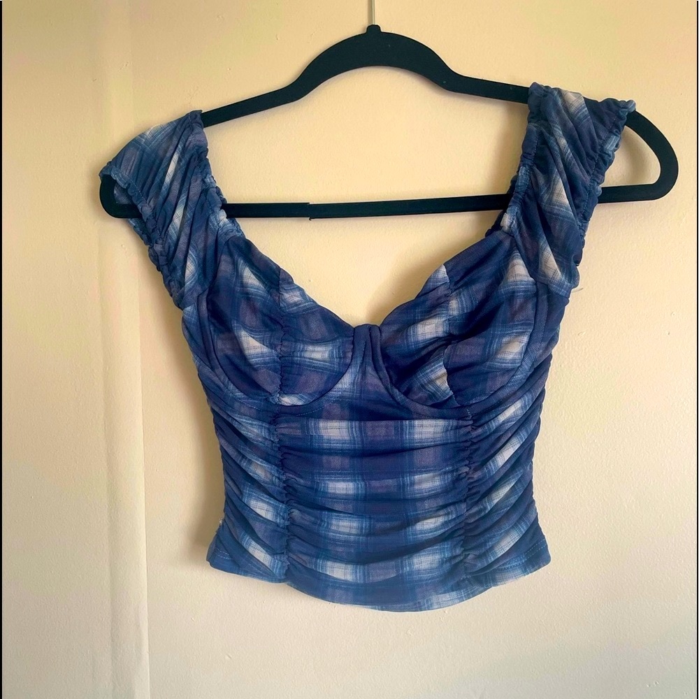 Ruched corset top